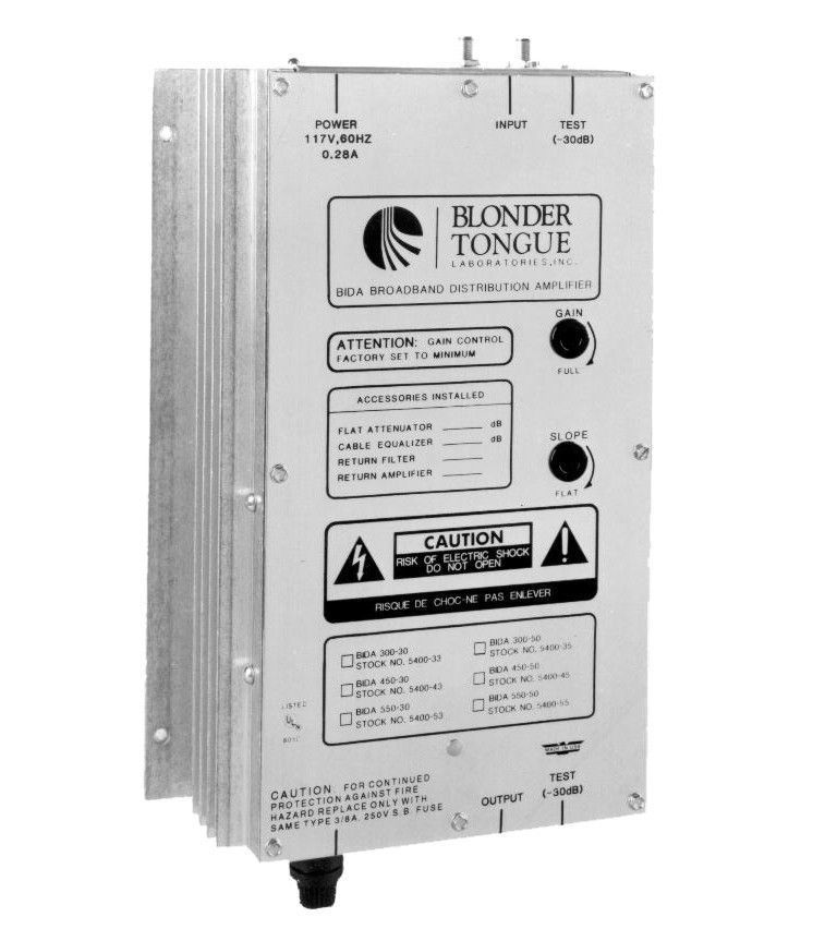 Blonder Tongue BIDA 100B-30P Broadband Indoor Distribution Amplifier
